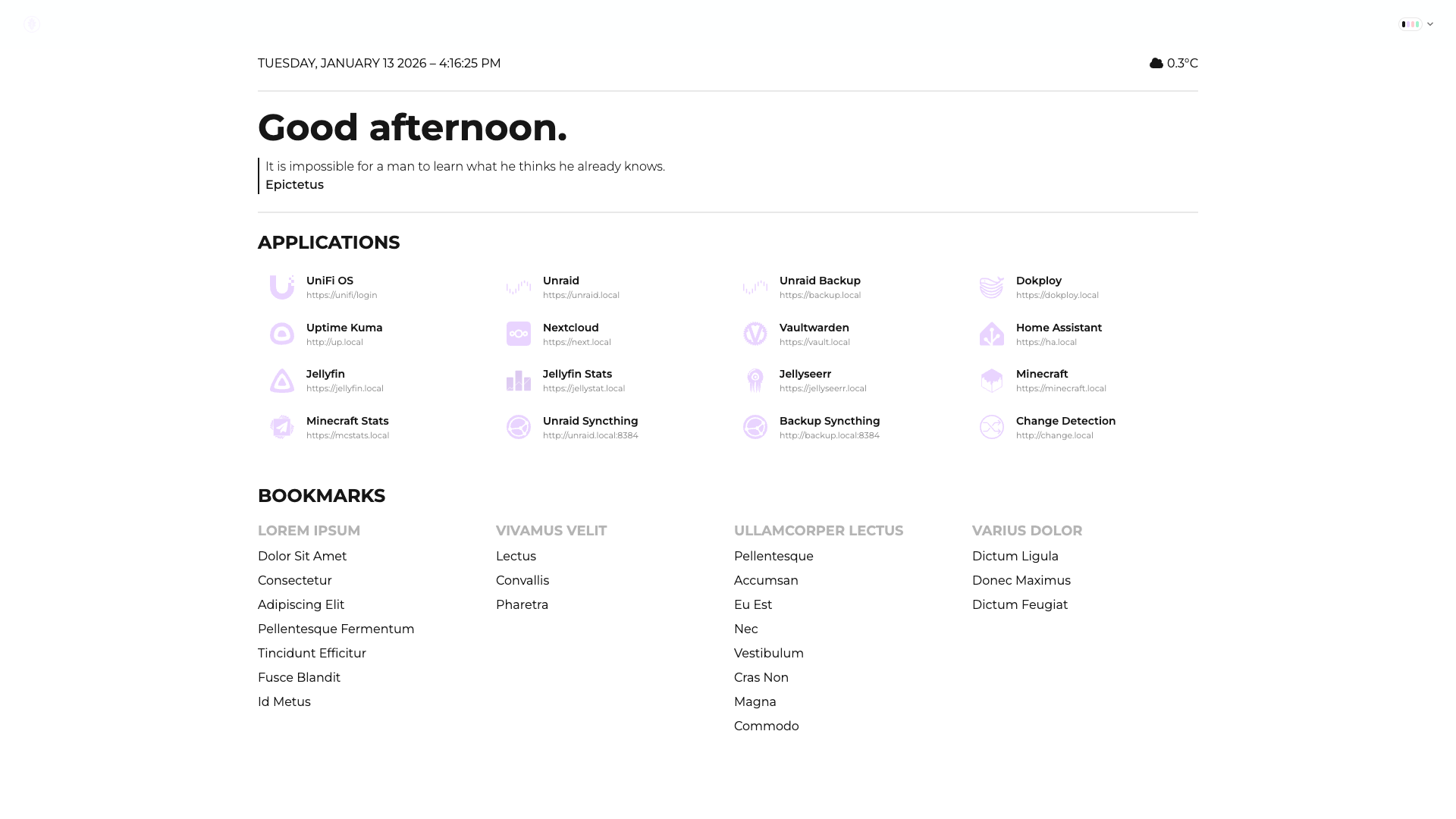 Pastel Homepage