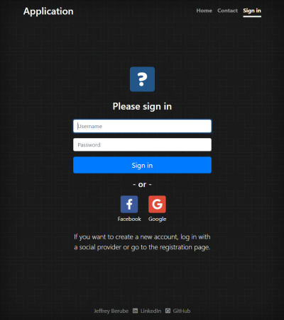 Login Screenshot