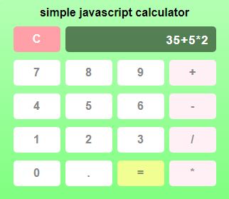 GitHub - Bestoak/simple-calculator: A Simple Javascript Calculator