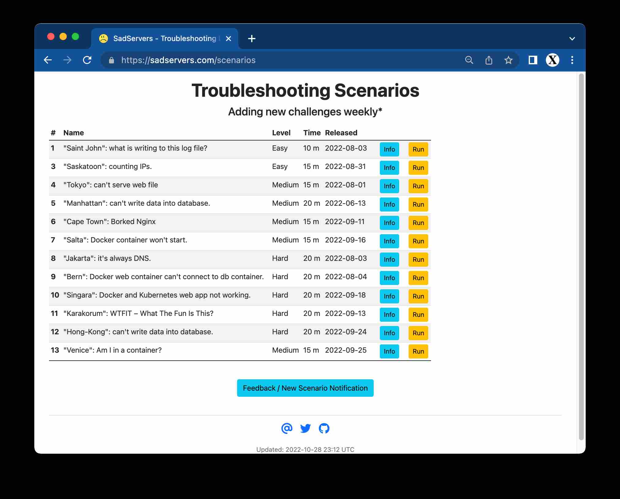 SadServers - Troubleshooting Linux Servers