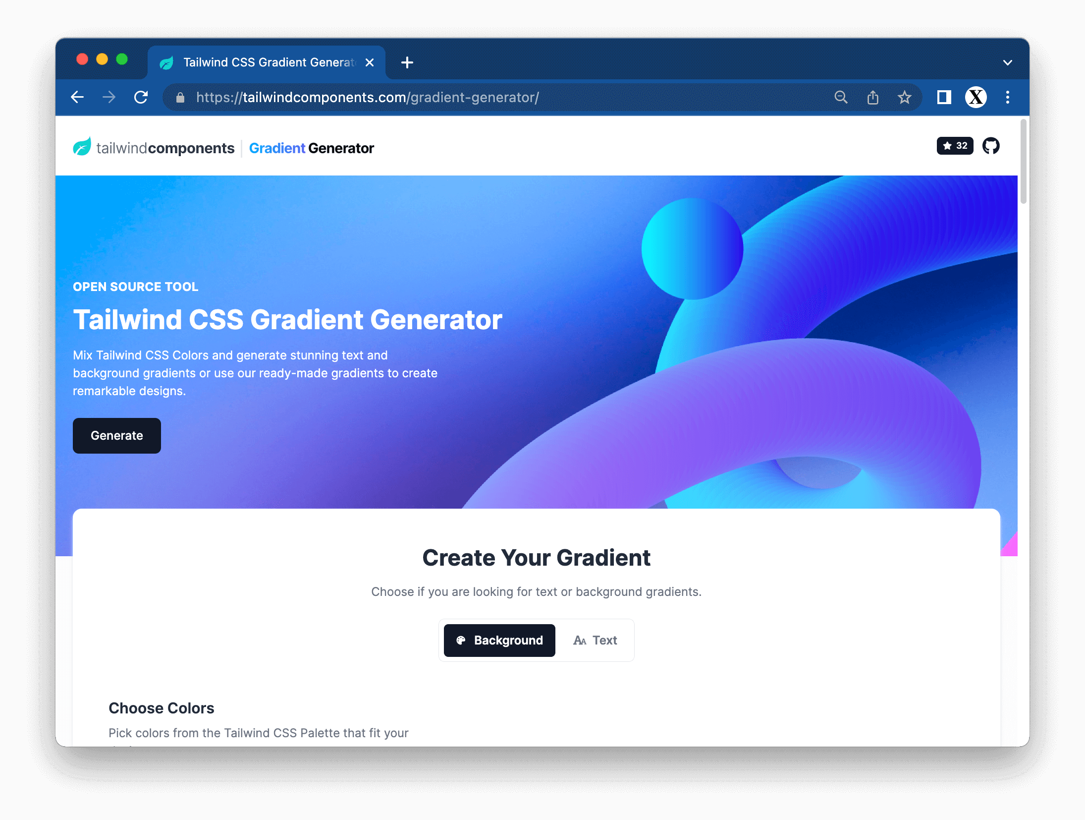 Tailwind CSS Gradient Generator