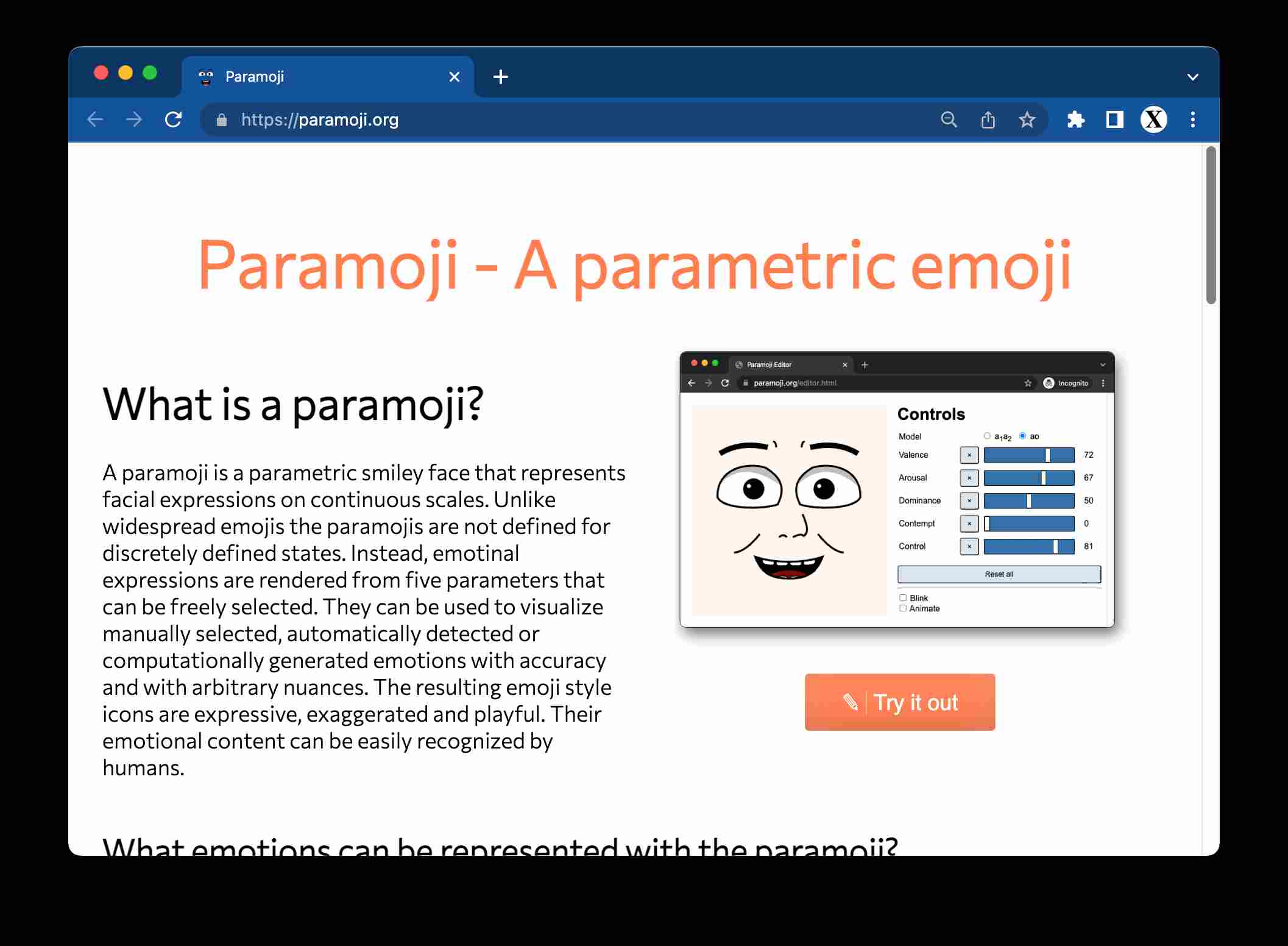 Paramoji - A parametric emoji