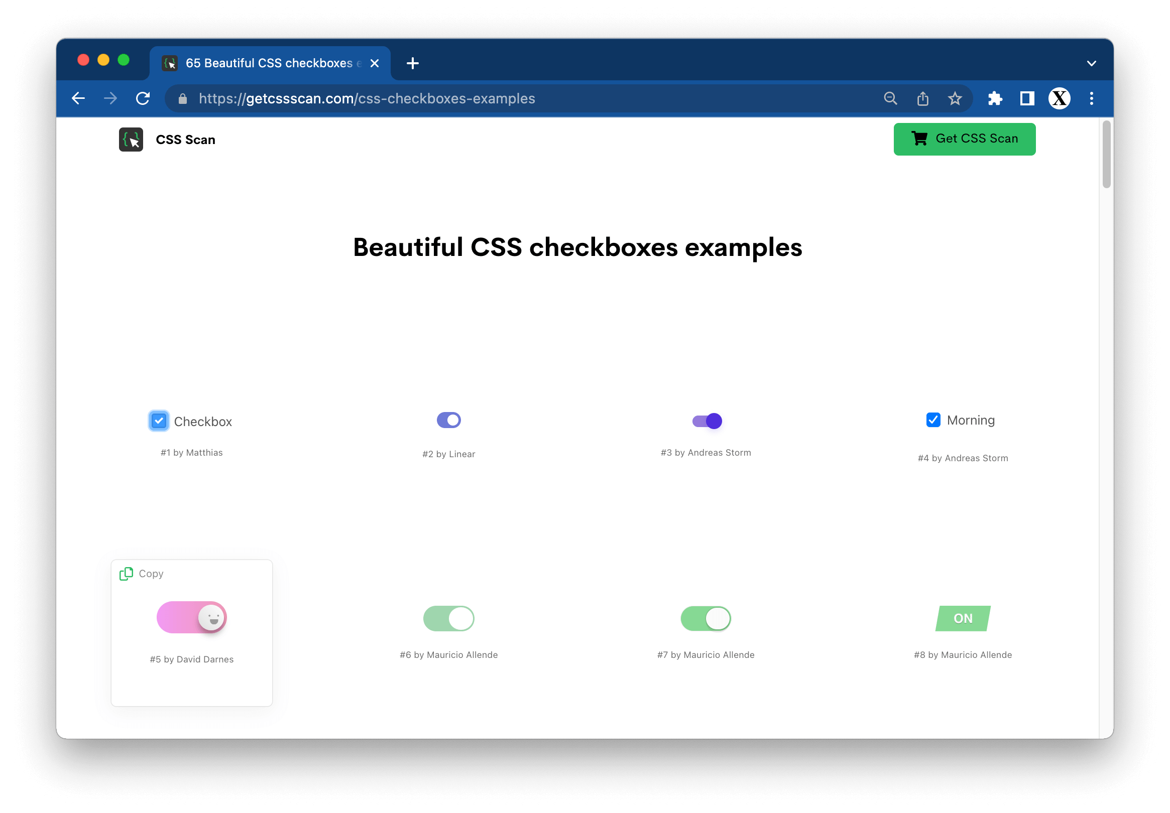 Beautiful CSS checkboxes examples - CSS Scan