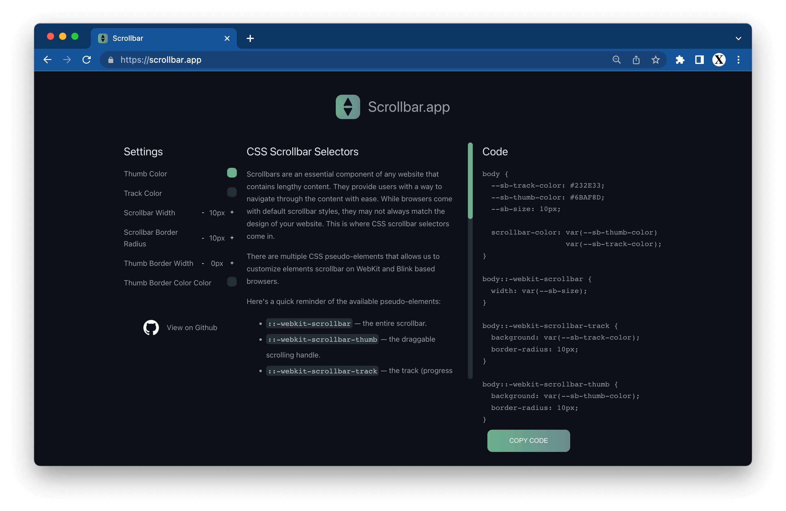 Scrollbar