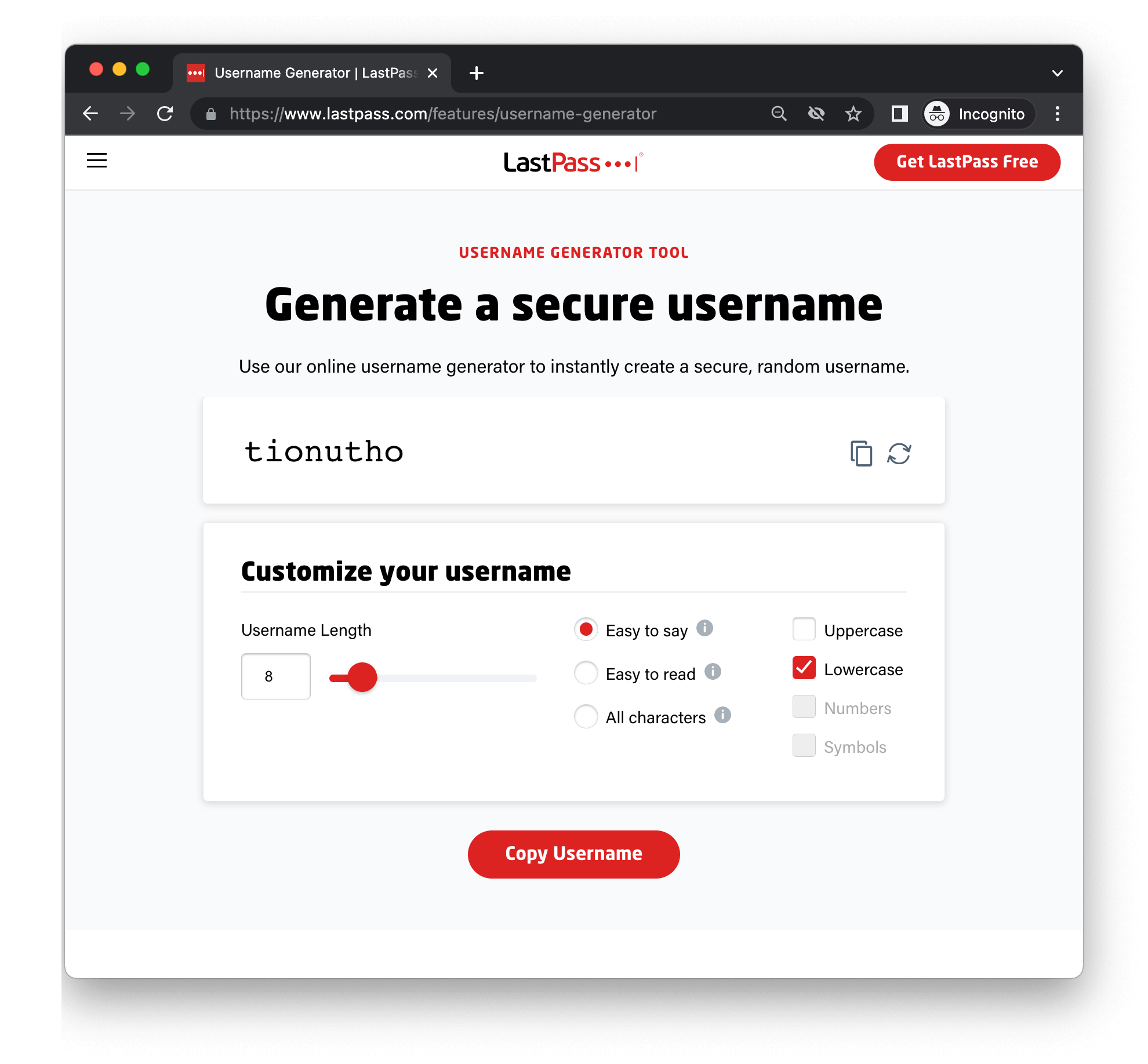 Username Generator