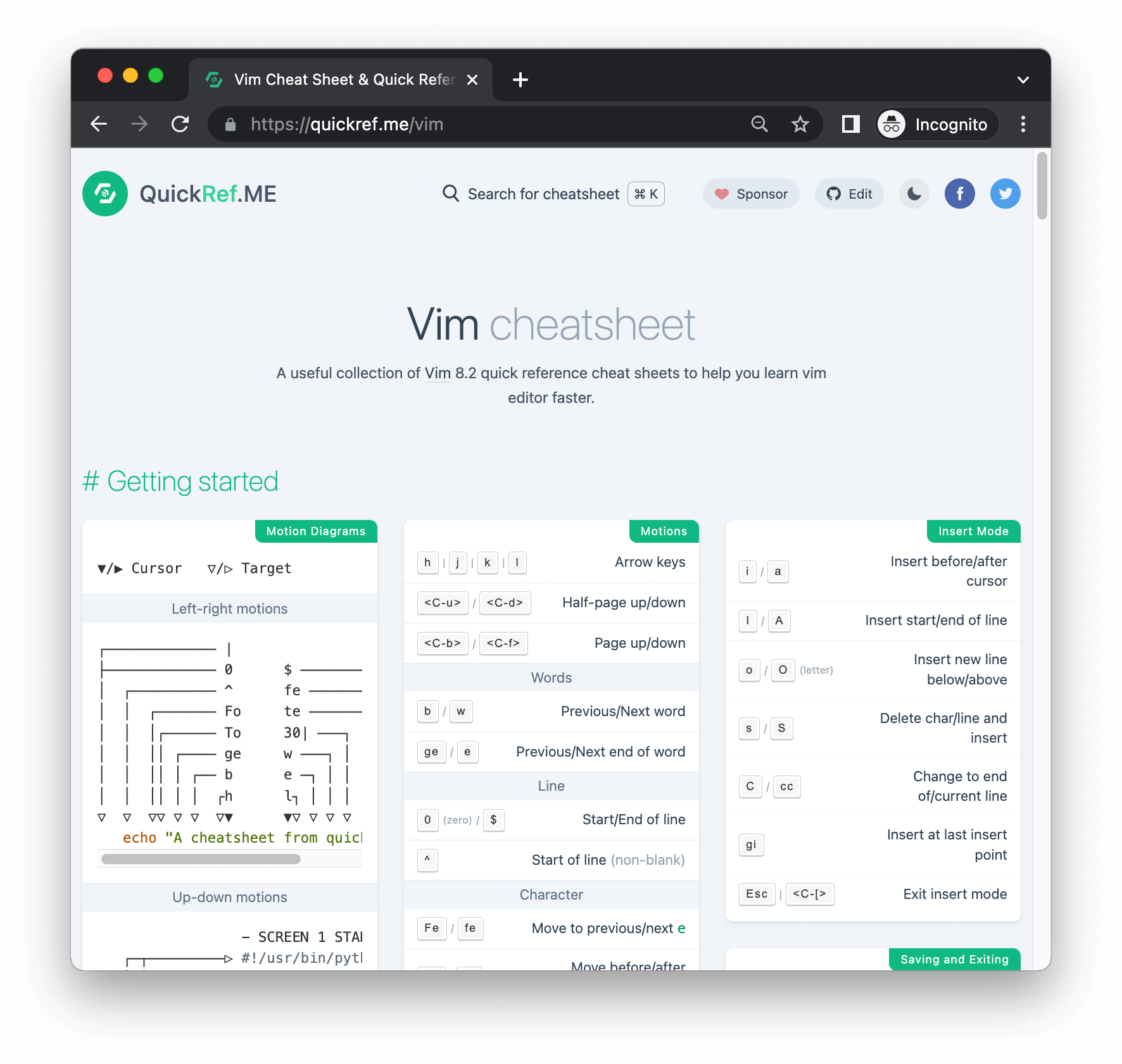 QuickRef.ME - Quick Reference Cheat Sheet