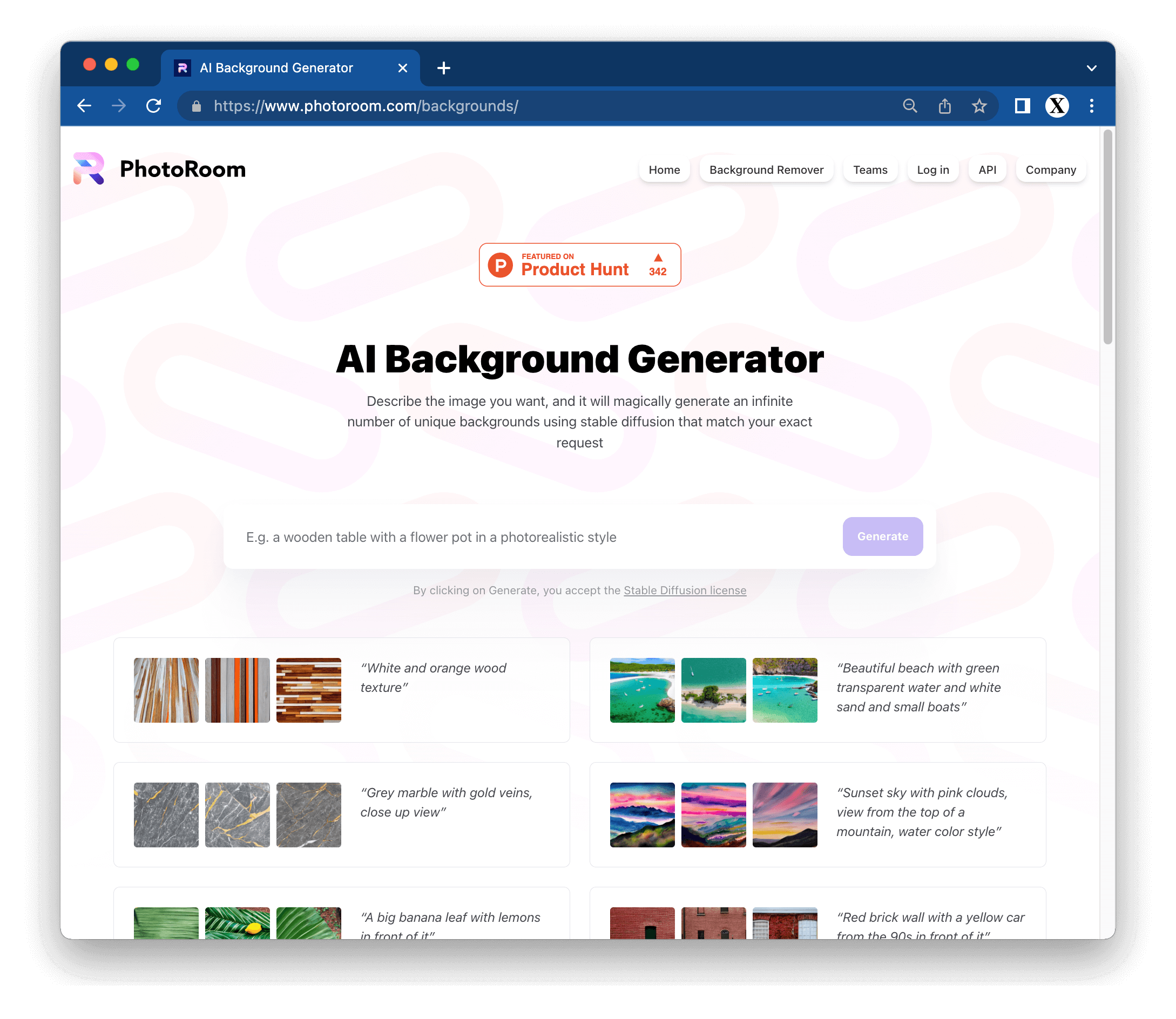 AI Background Generator