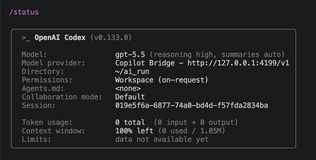 Codex context window