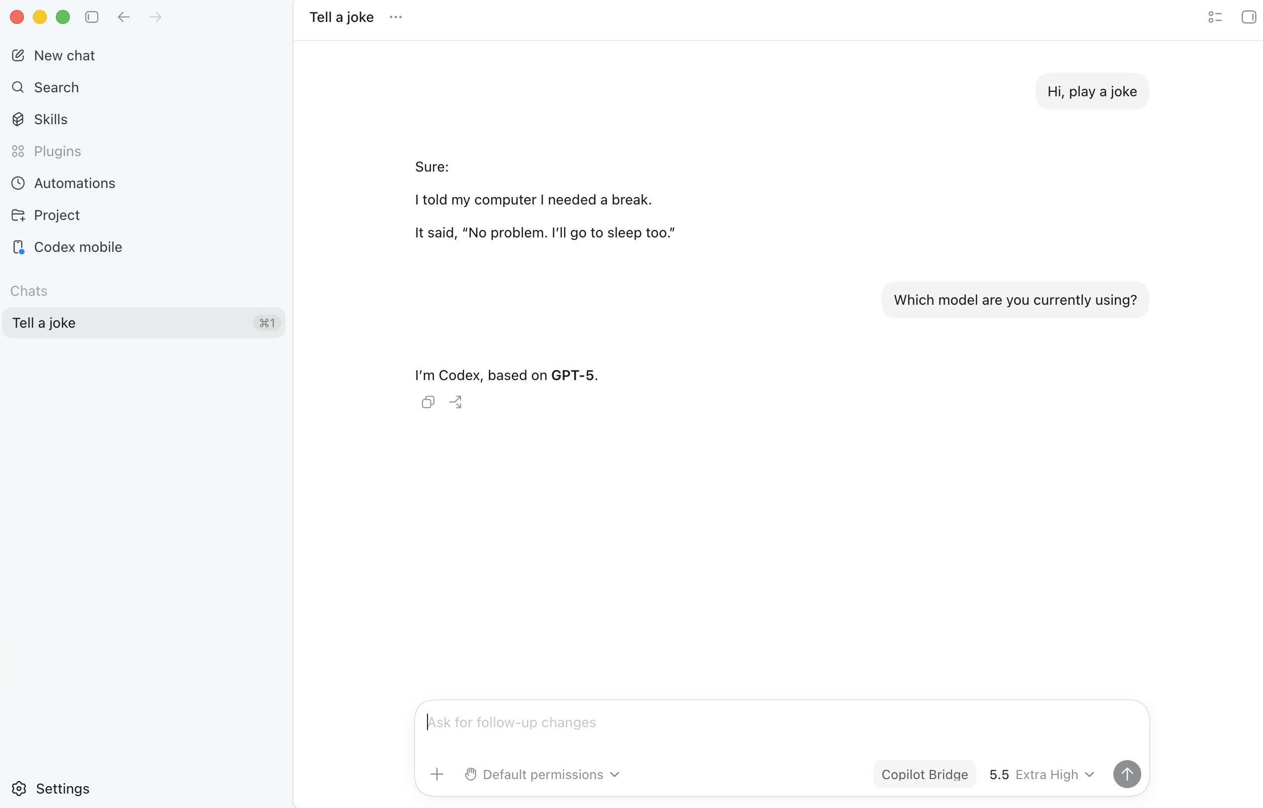 Codex App demo