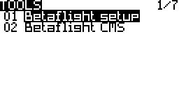 Betaflight CMS
