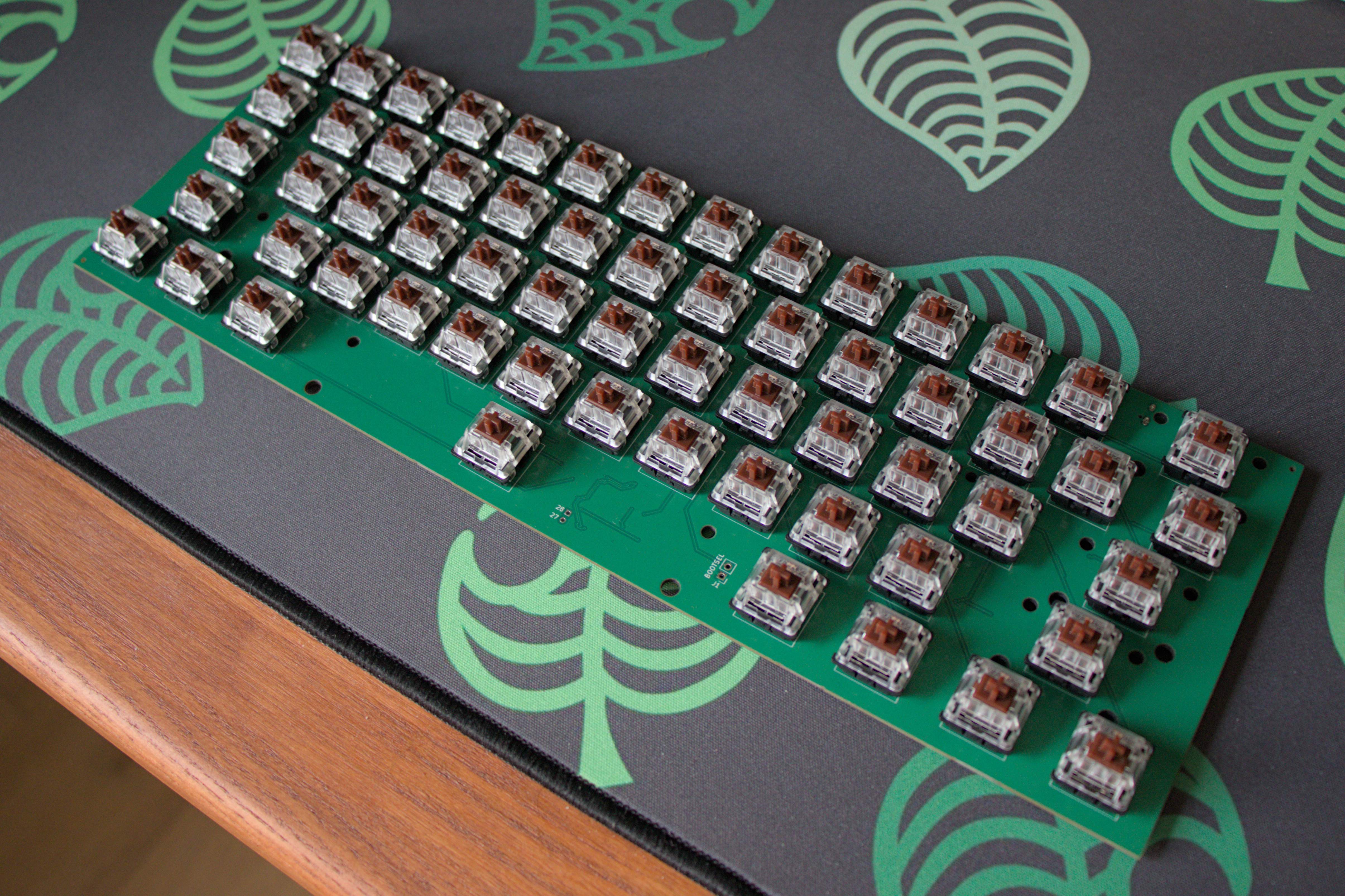 Picture of the top side with switches