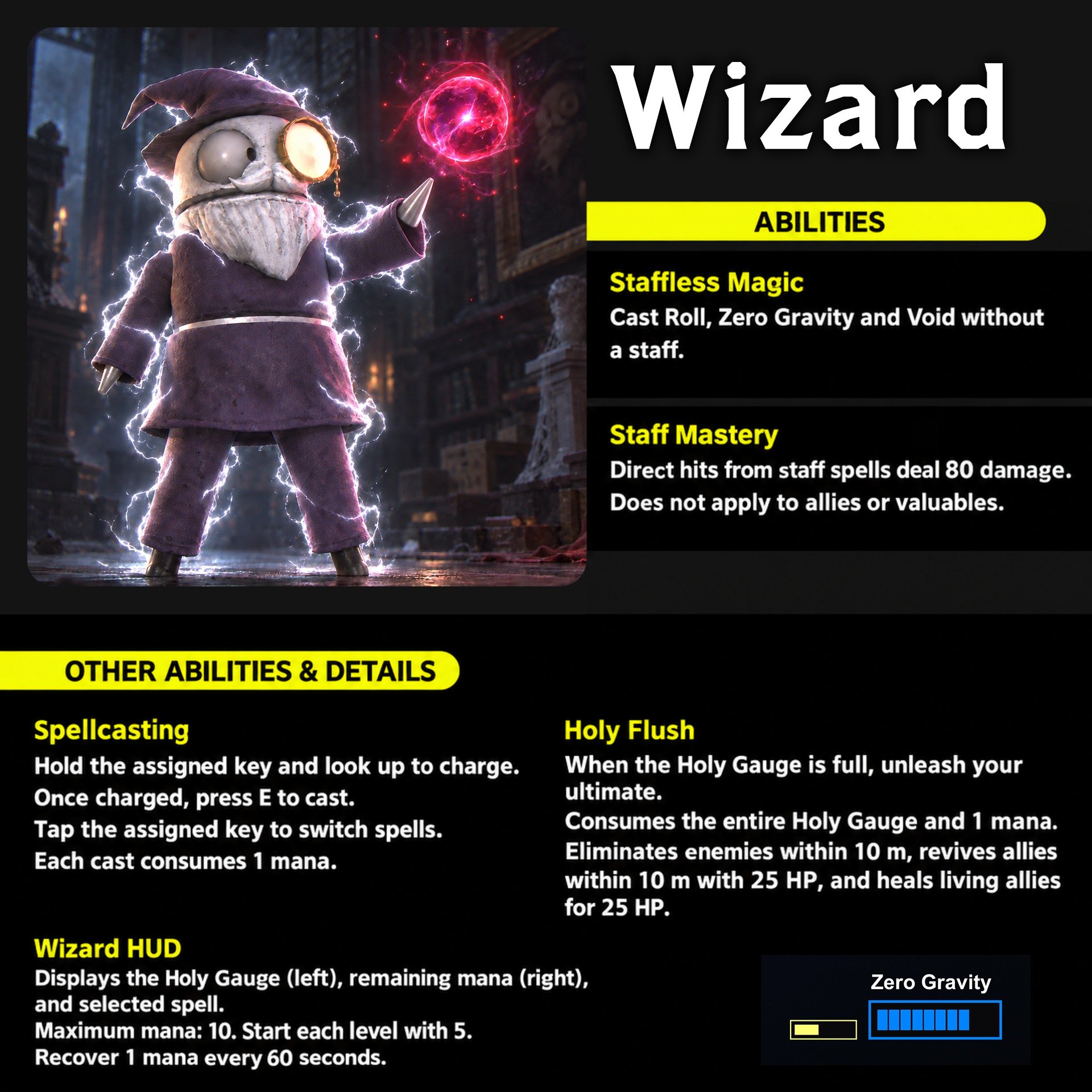 HostGreatWizard abilities - English