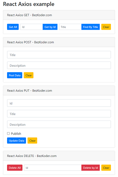 Axios React Hooks Example