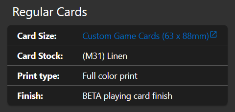Print Four Souls Suggested Regular Card Settings