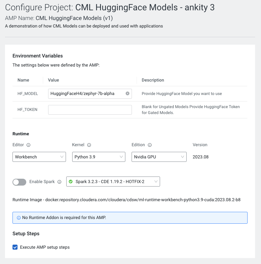 Configuring AMP