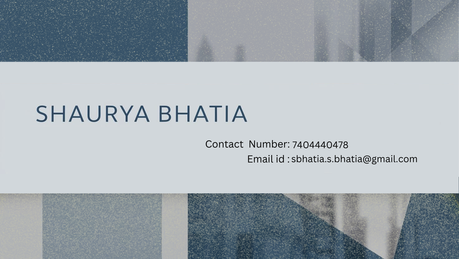 Shaurya Bhatia Banner