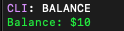 client balance