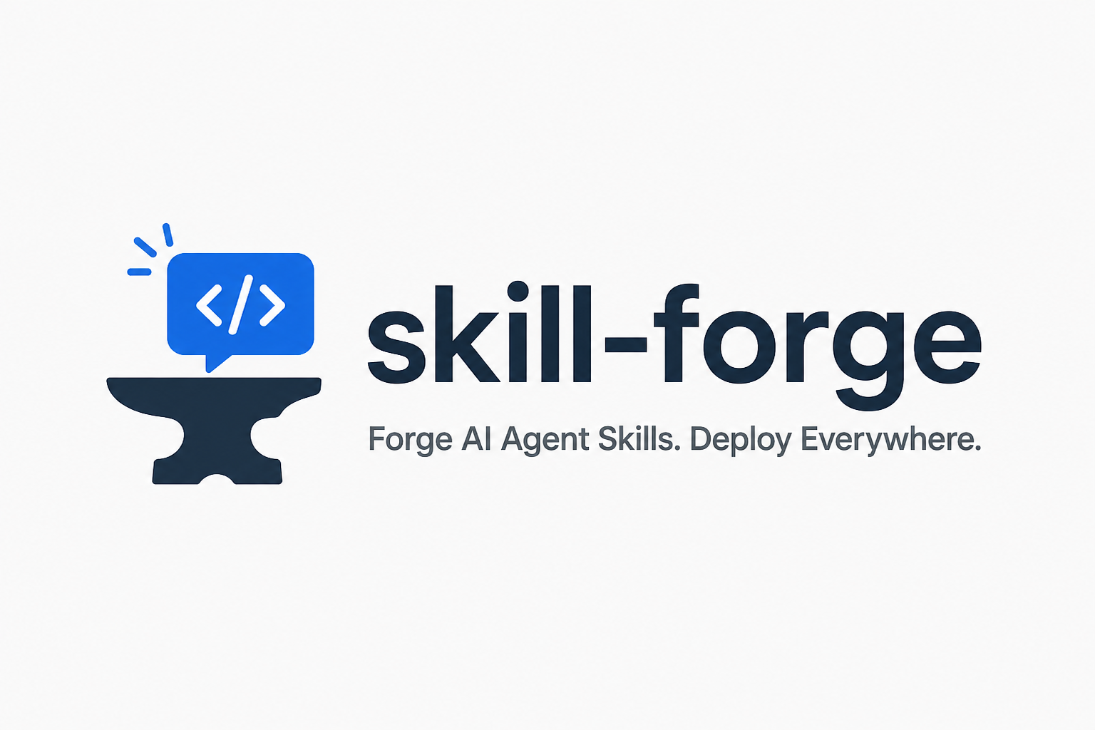 skill-forge — AI 에이전트 스킬을 만들고 어디서나 배포하세요.