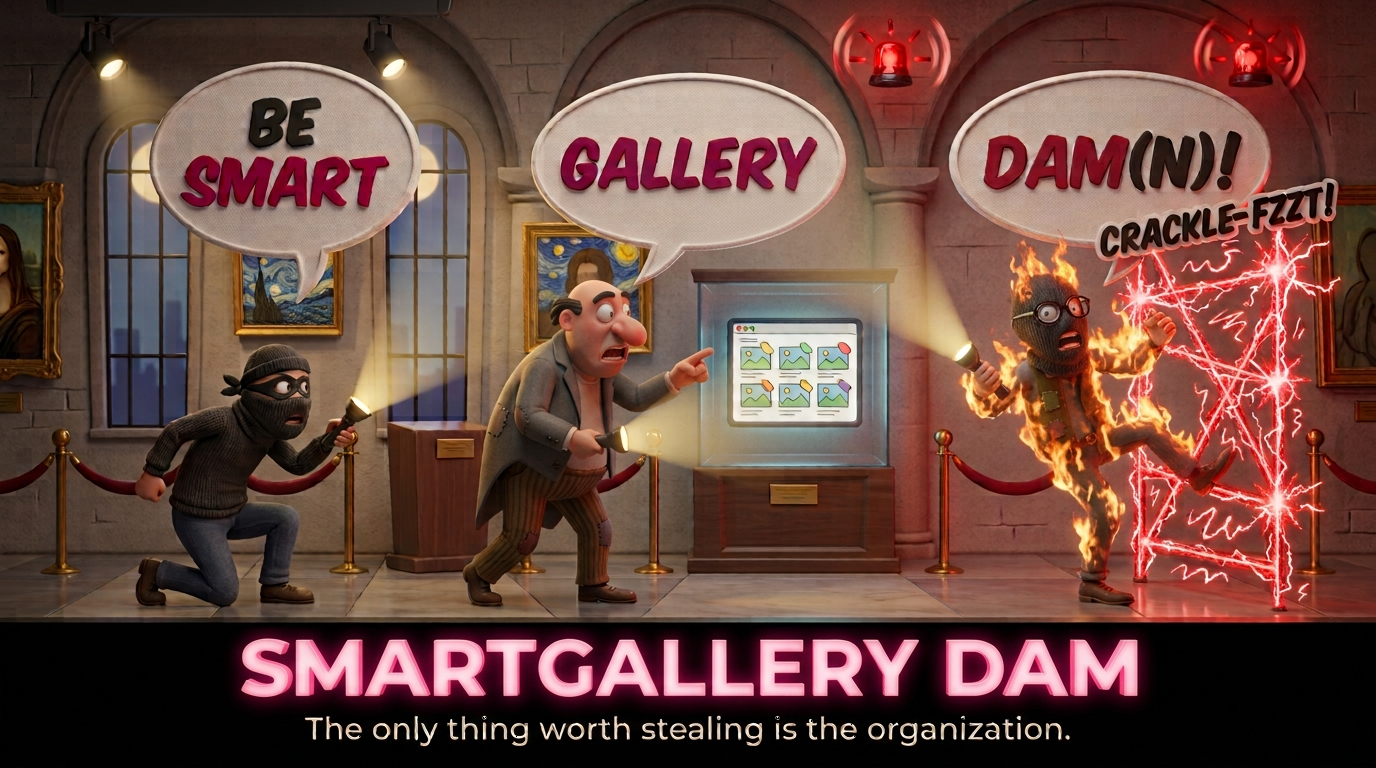 SmartGallery DAM — comic strip