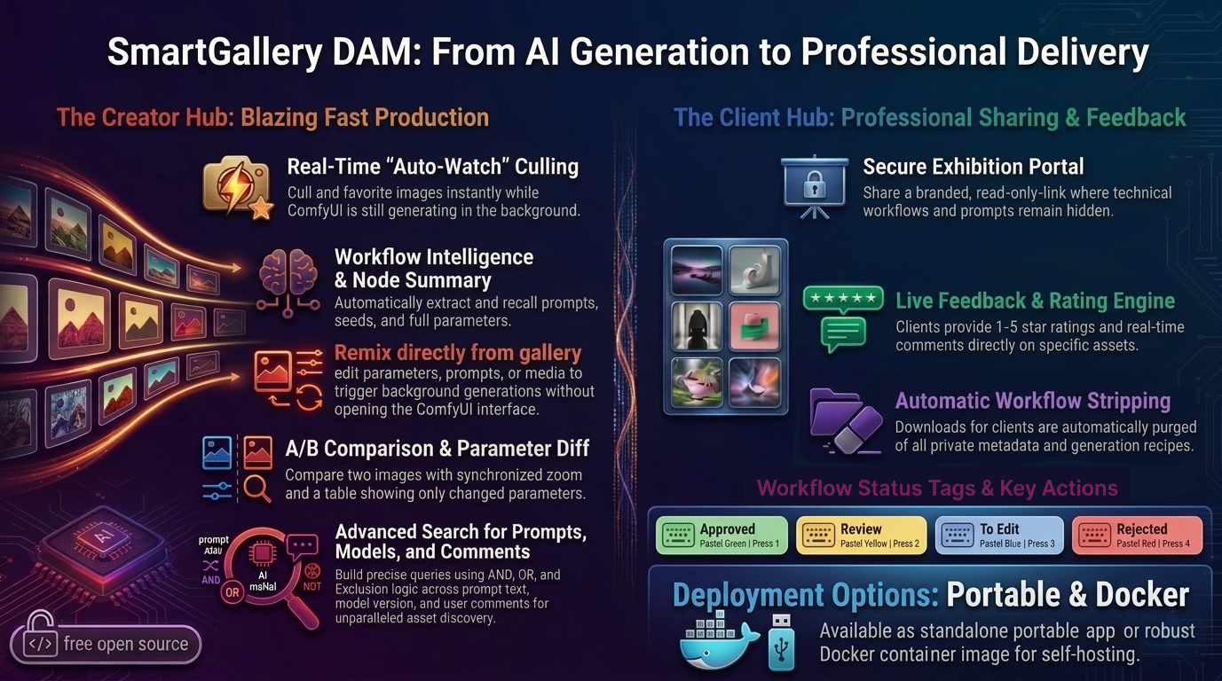 SmartGallery DAM — main workspace