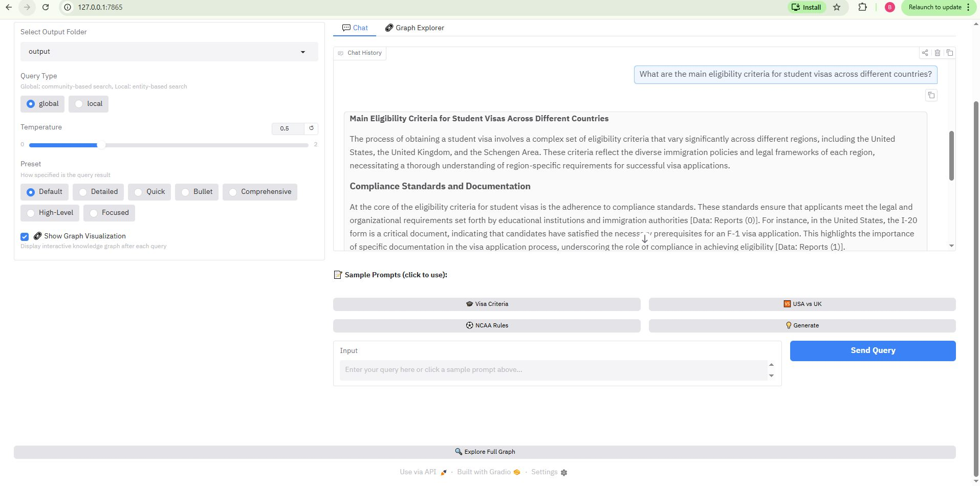 Chat Interface