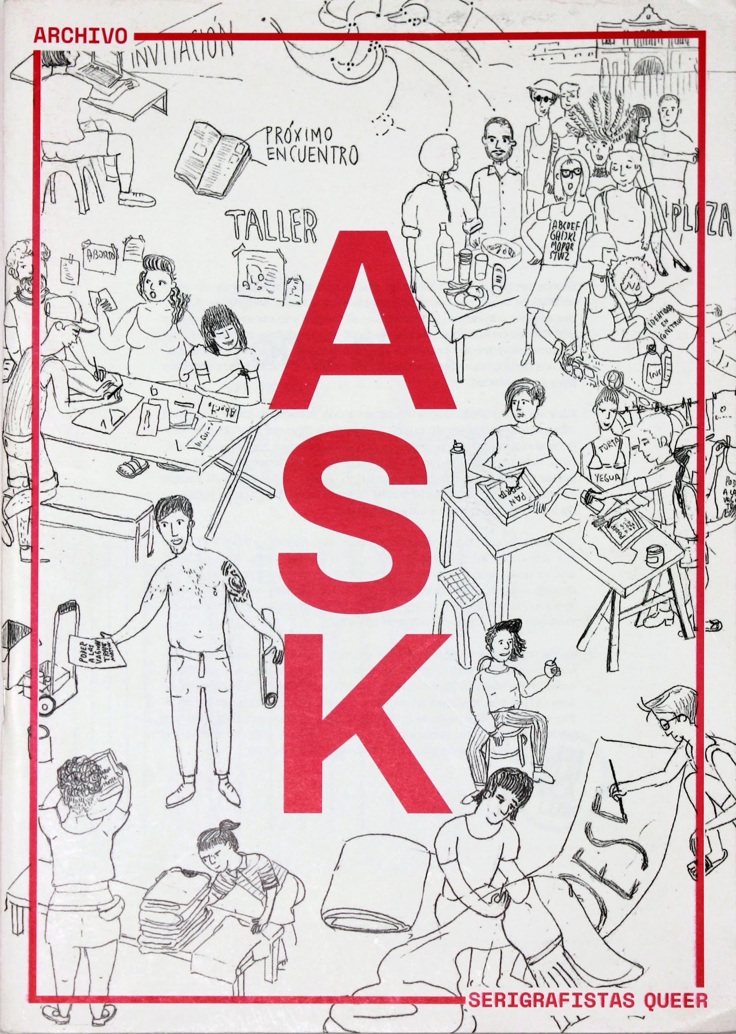 Portada de ASK; Archivo Serigrafistas Queer