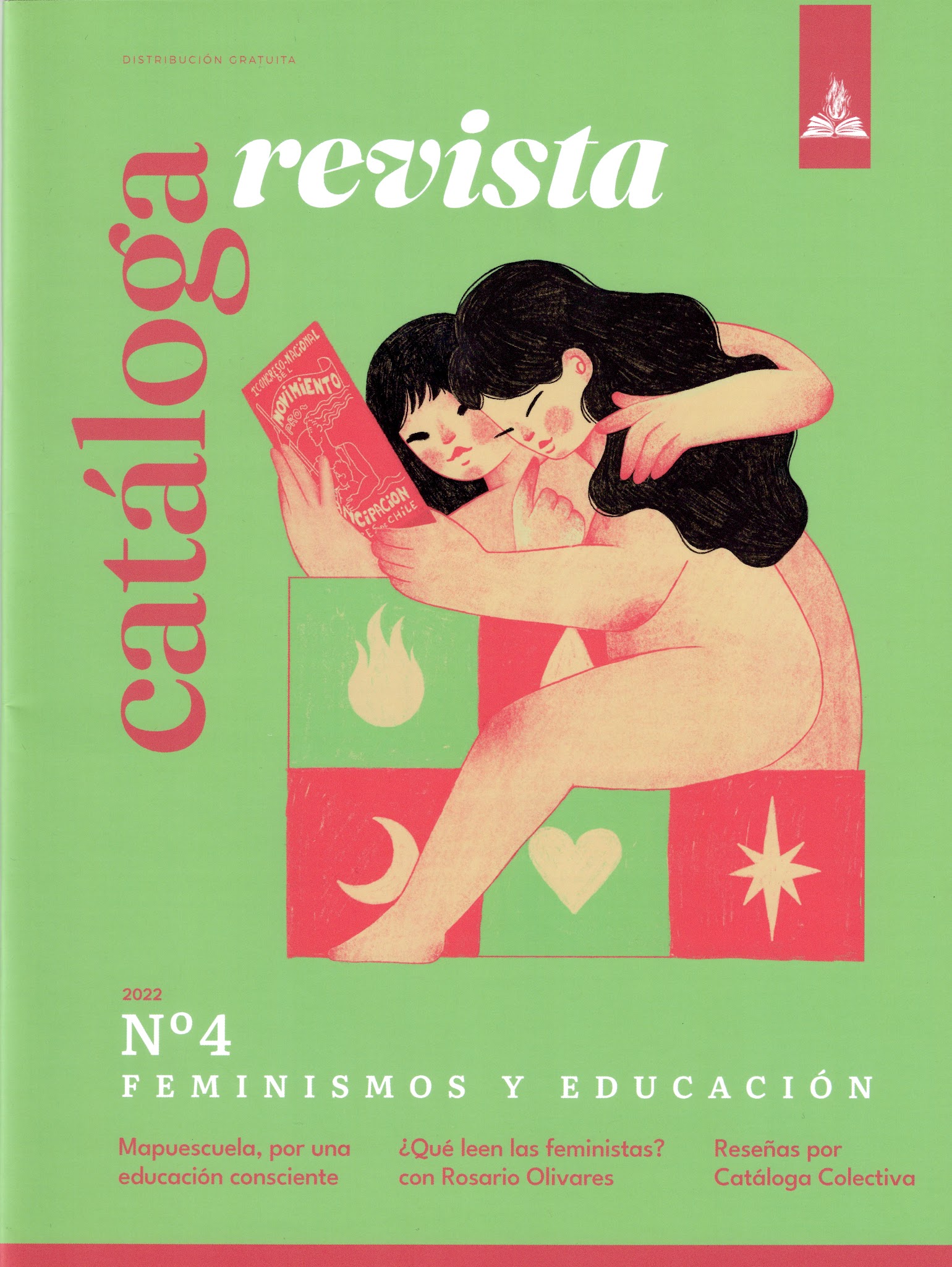 Portada de Cataloga Revista N°4: Feminismos y Educación