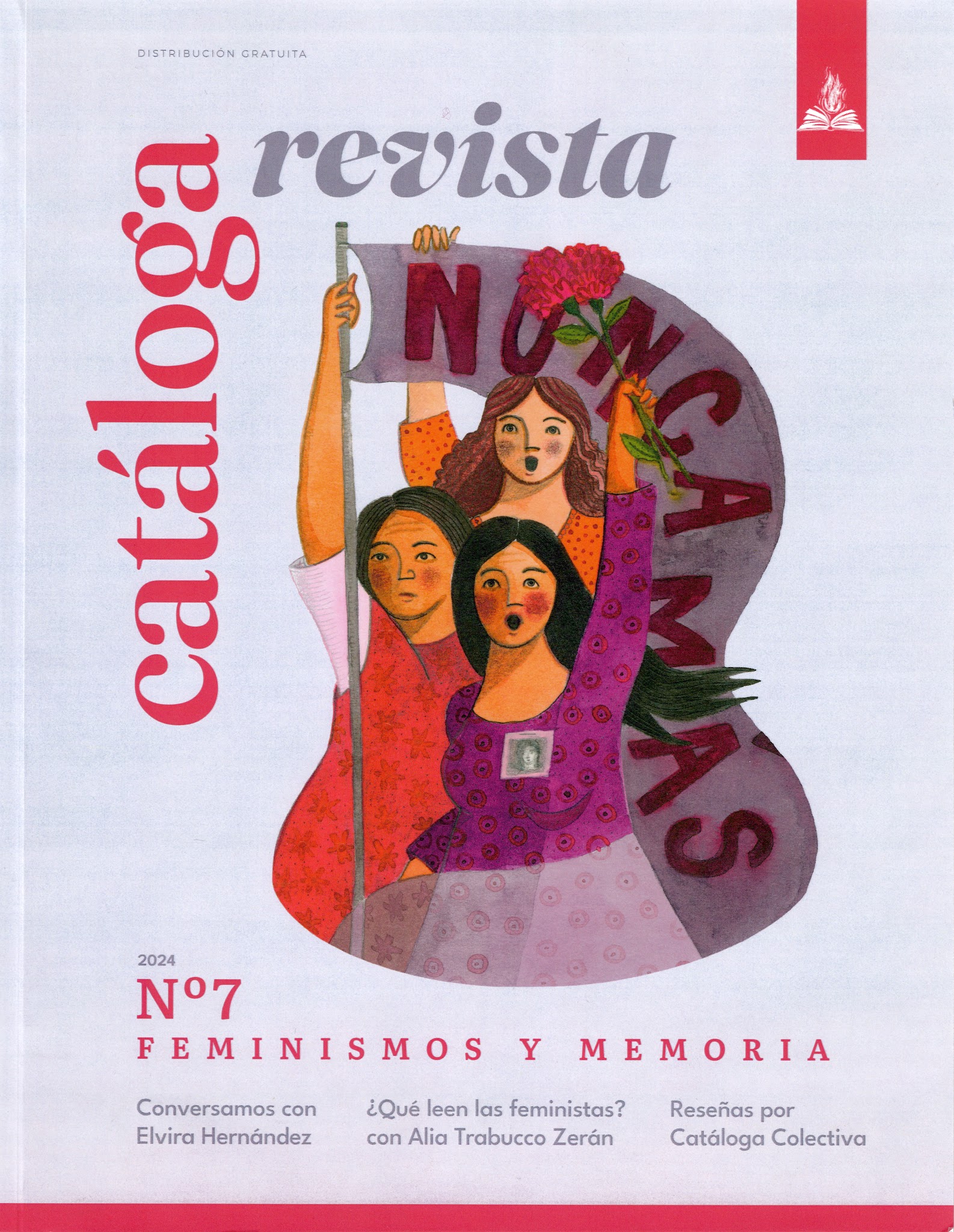 Portada de Cataloga Revista N°7: Feminismos y Memoria