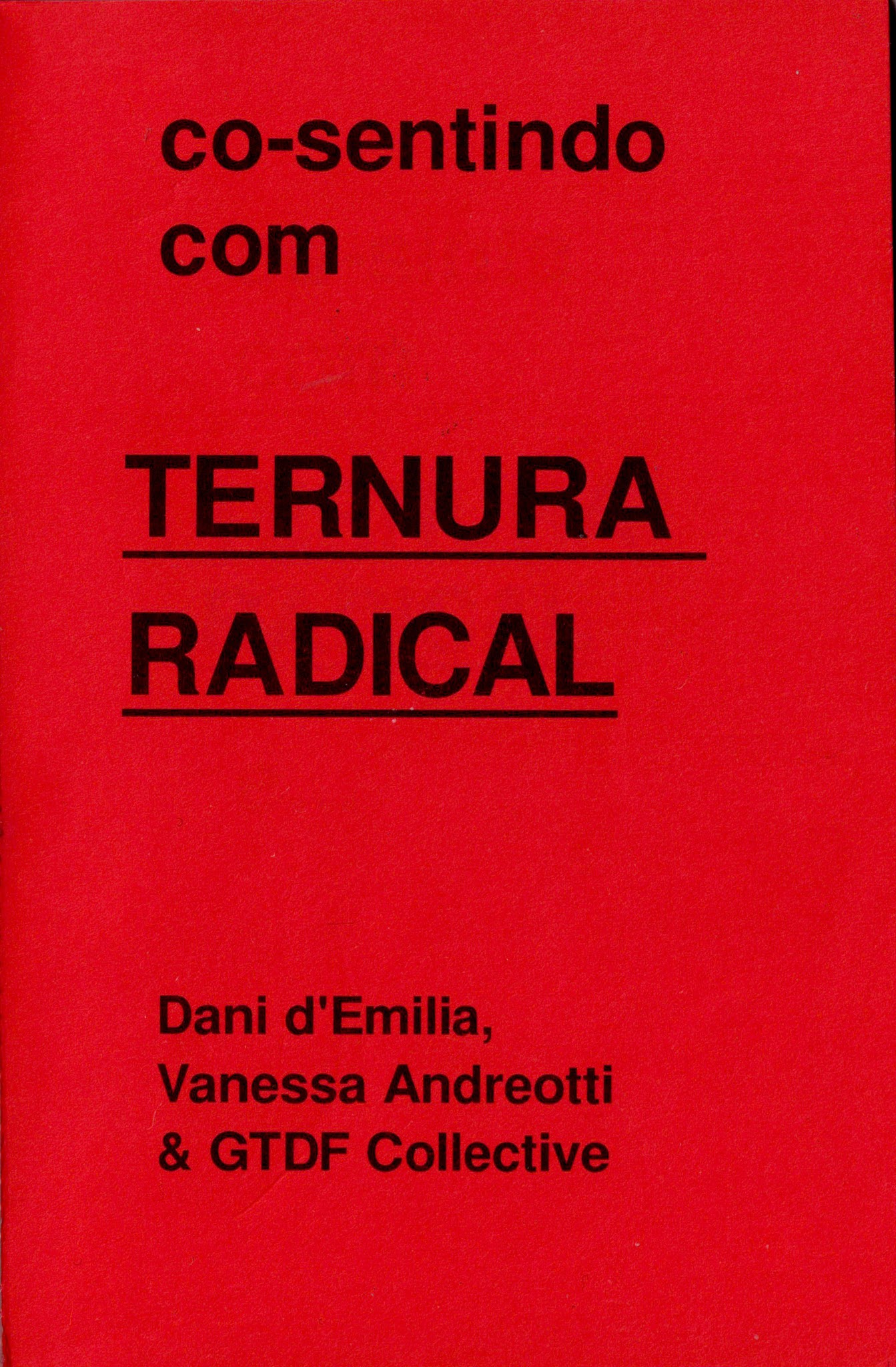 Portada de co-sentindo com ternura radical