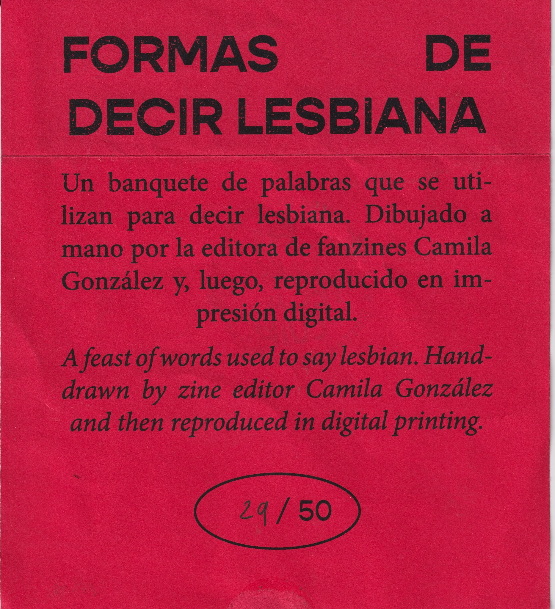Portada de Formas de decir lesbiana