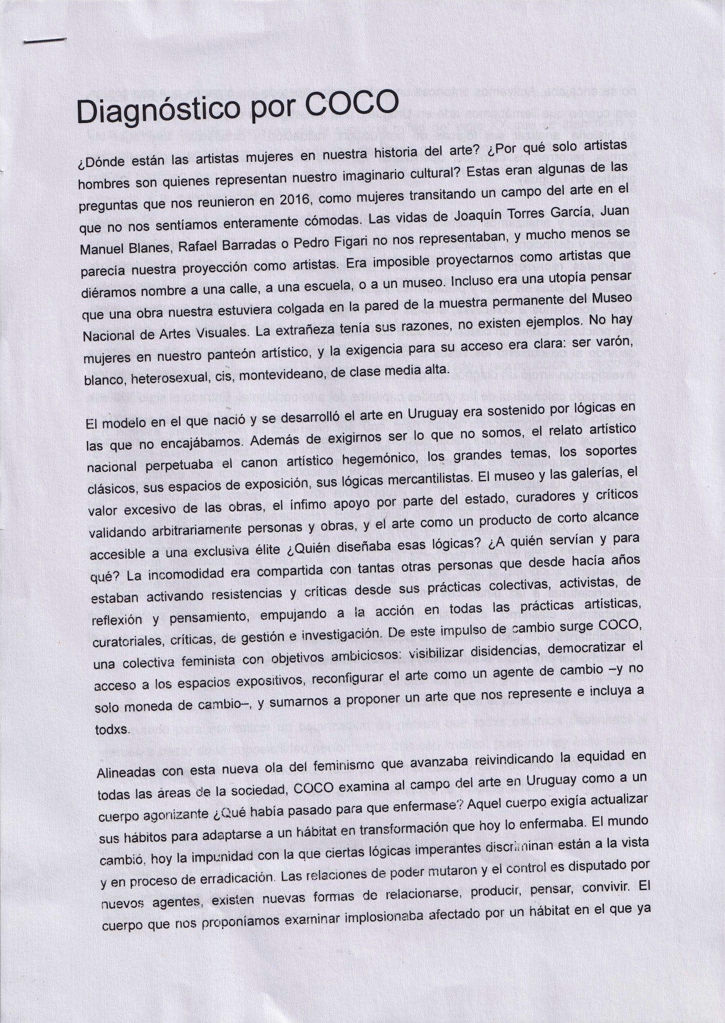 Portada de Diagnóstico por COCO