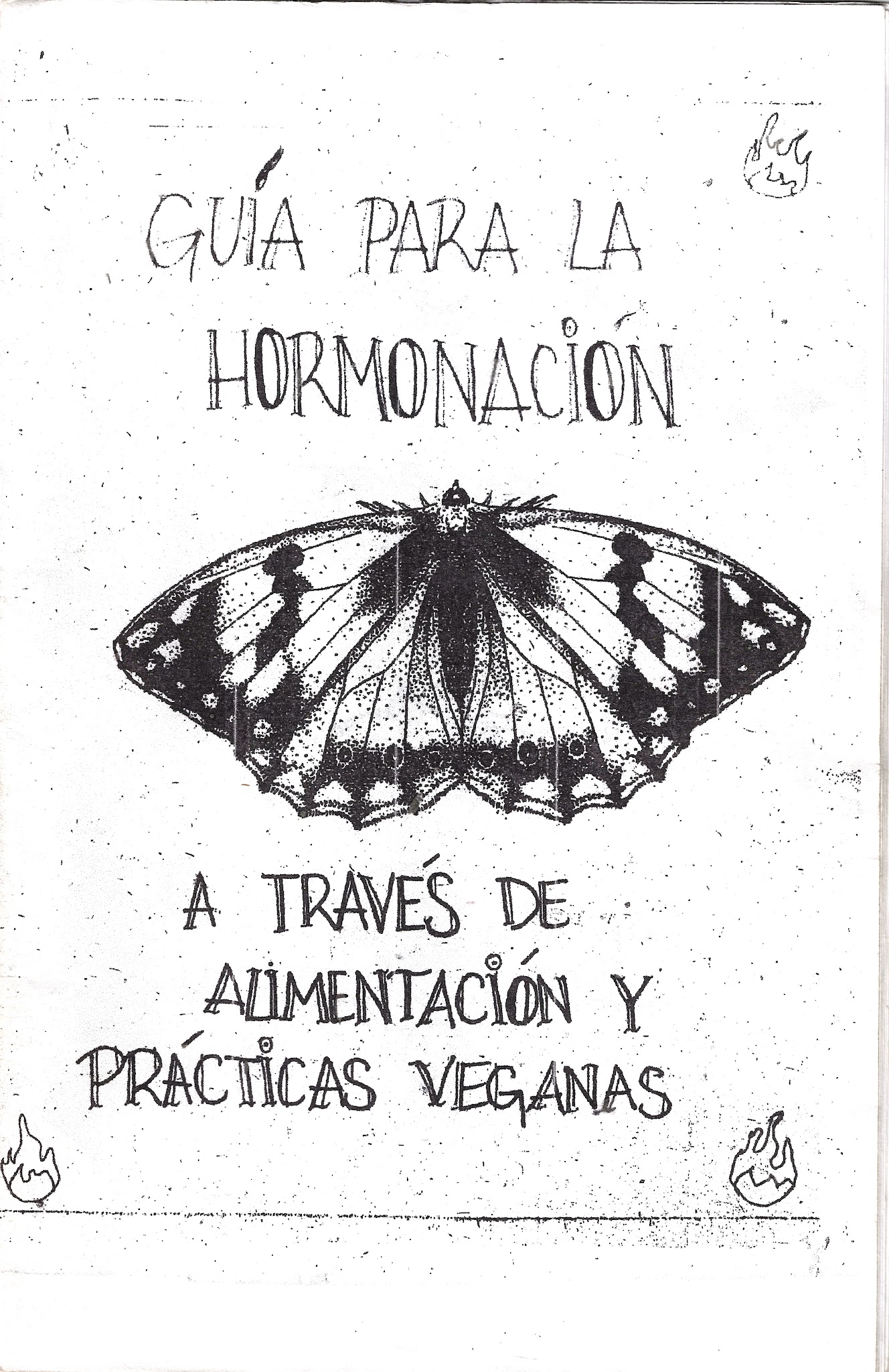 Portada de Guía para la hormonación a través de alimentacion y prácticas veganas