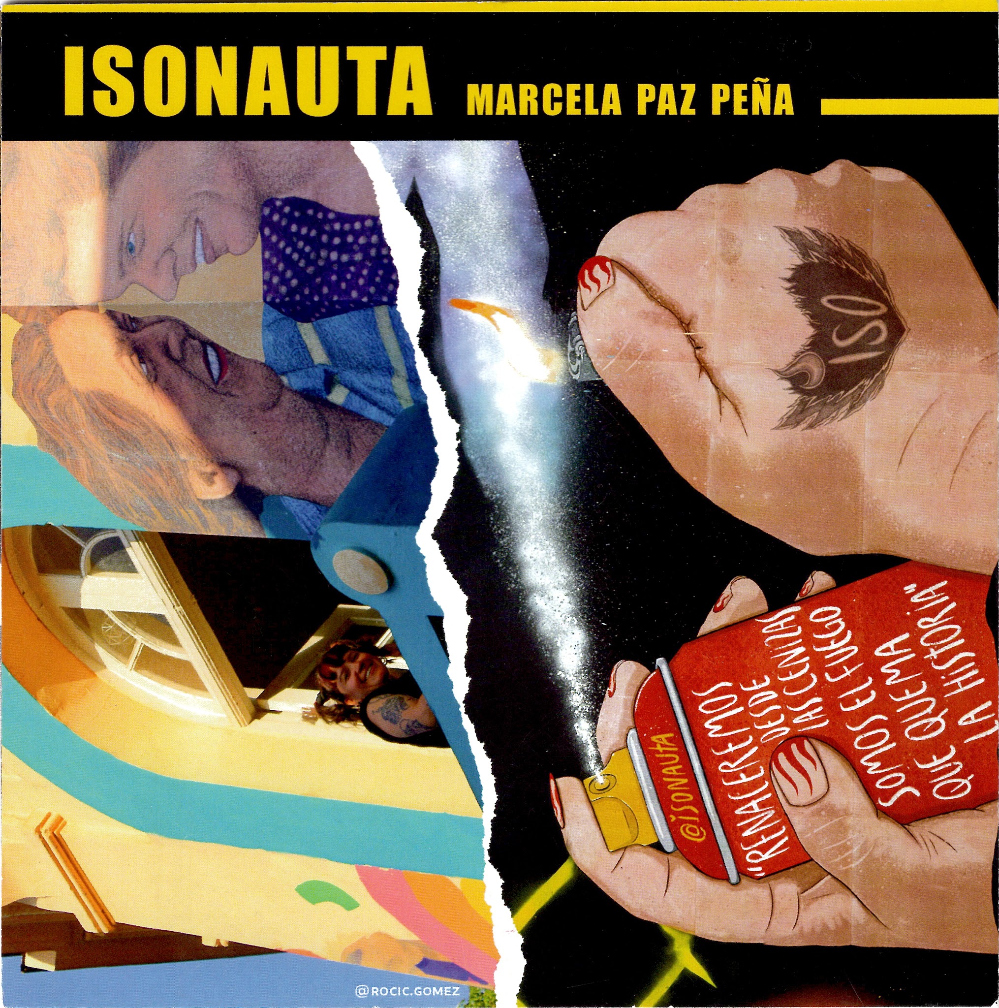 Portada de ISONAUTA. Marcela Paz Peña
