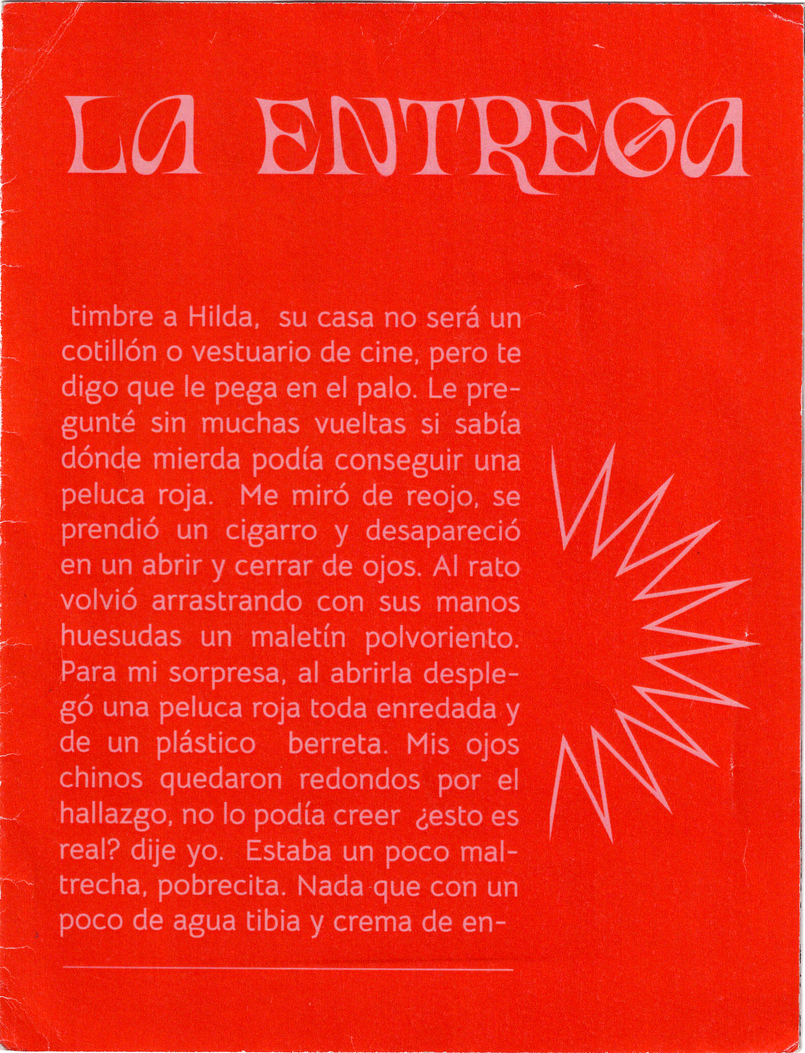 Portada de La entrega