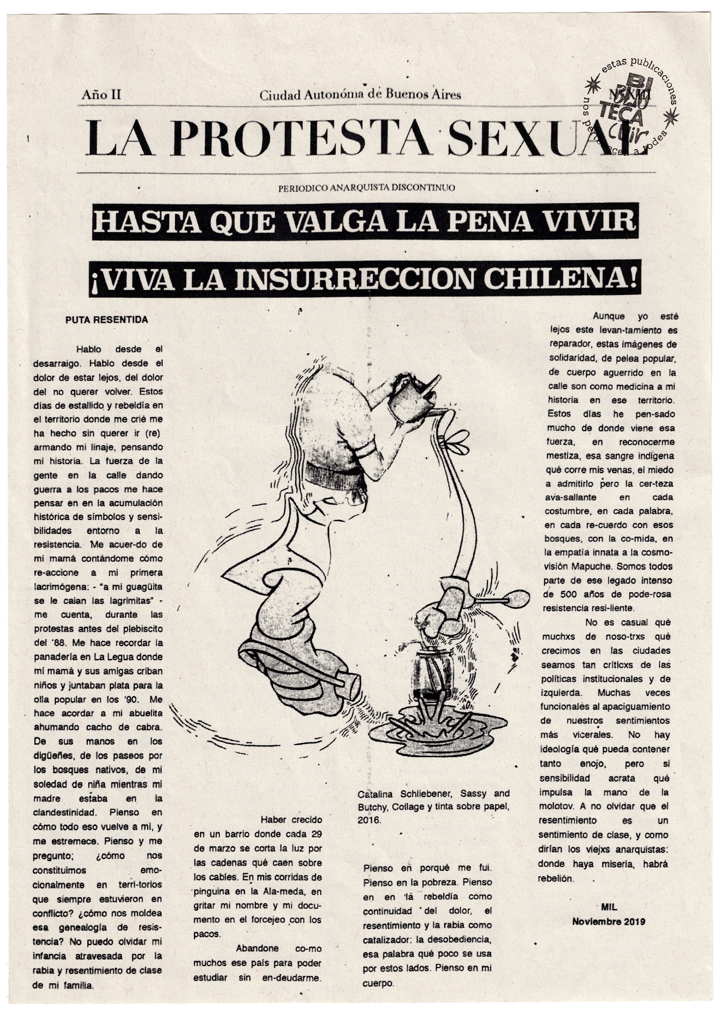 Portada de La protesta sexual N XIII Año II