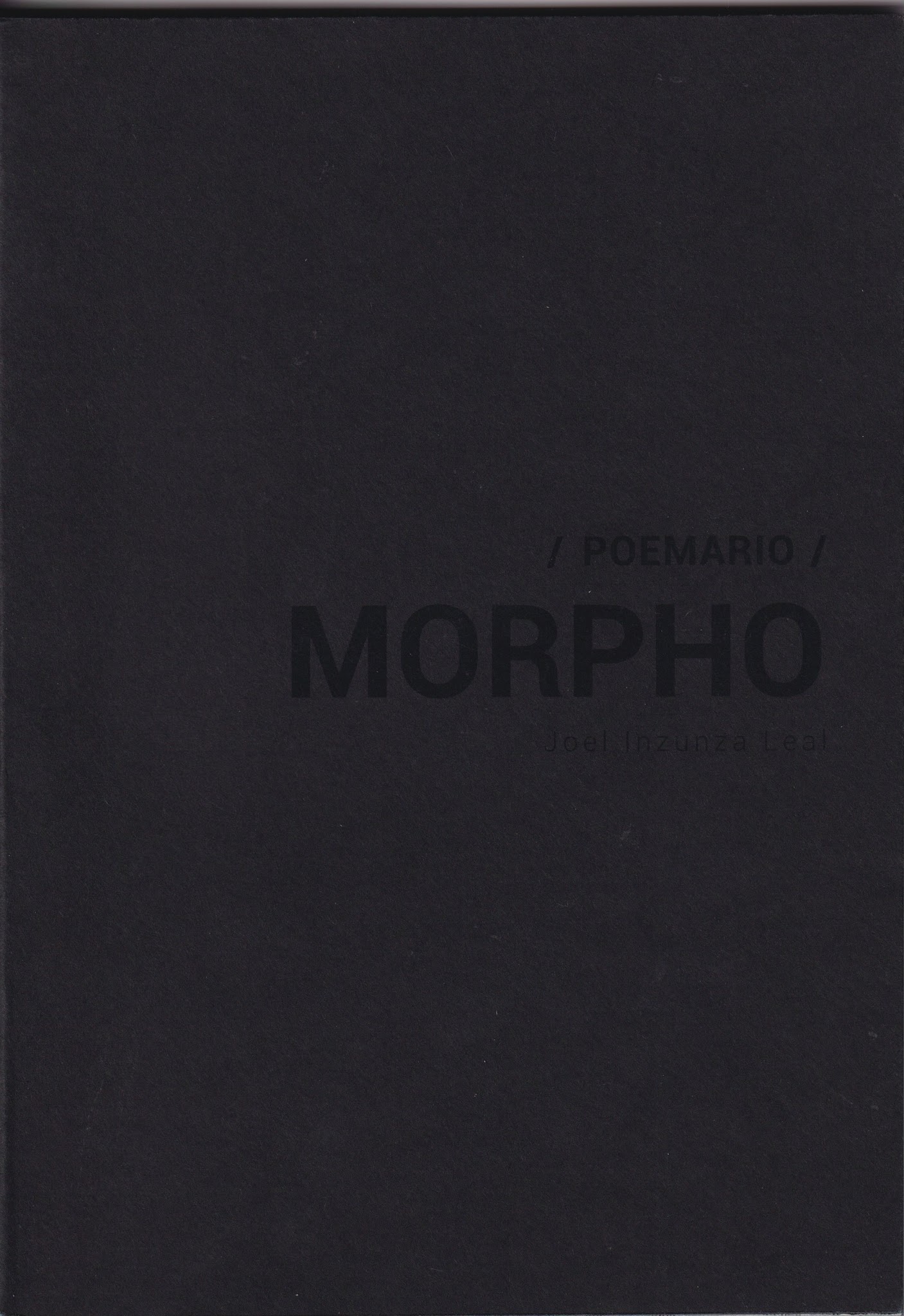 Portada de /Poemario/ Morpho
