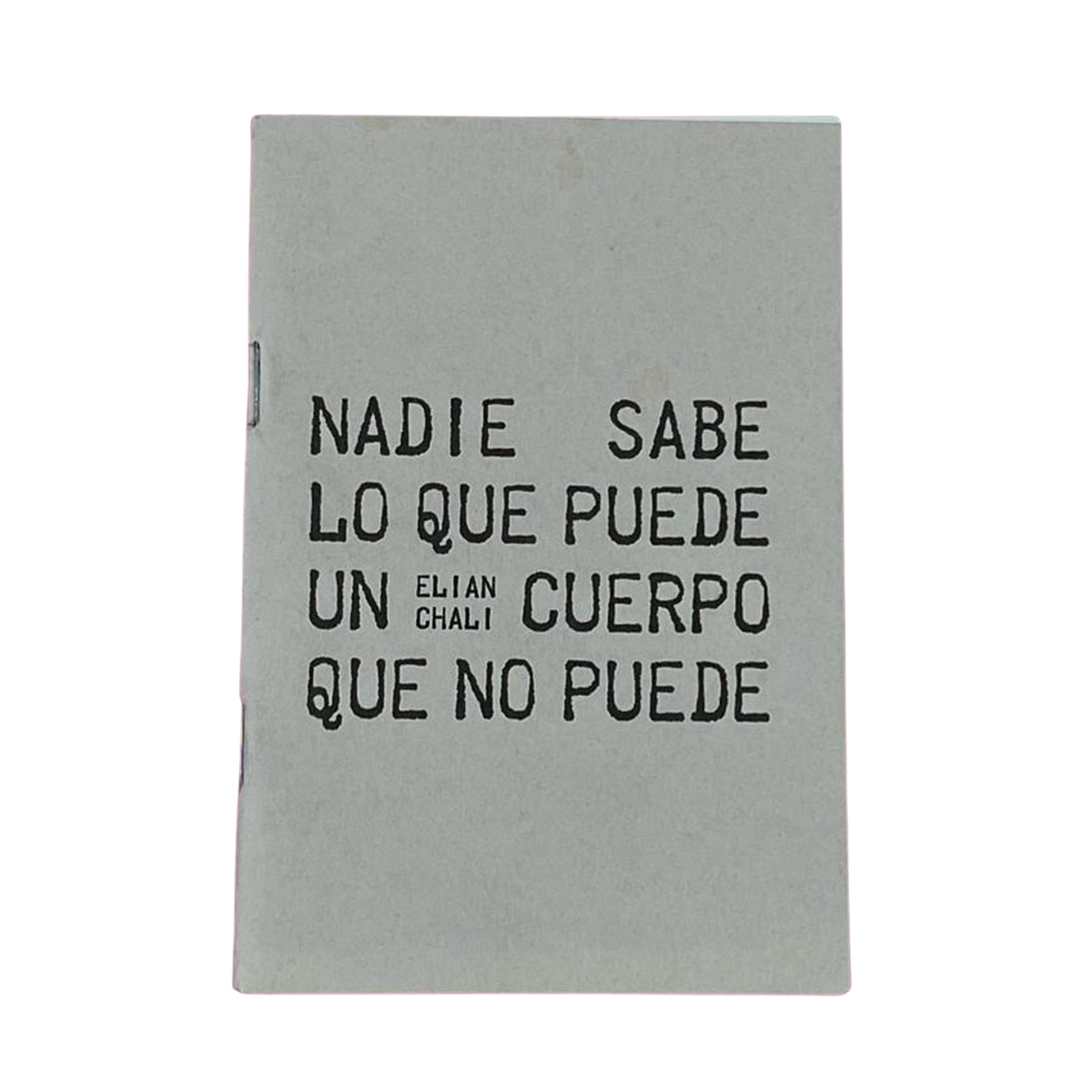 Portada de Nadie sabe lo que puede un cuerpo que no puede