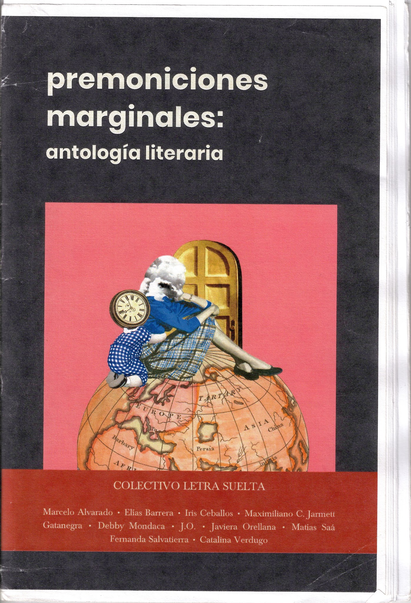 Portada de Premoniciones marginales. Antología Literaria