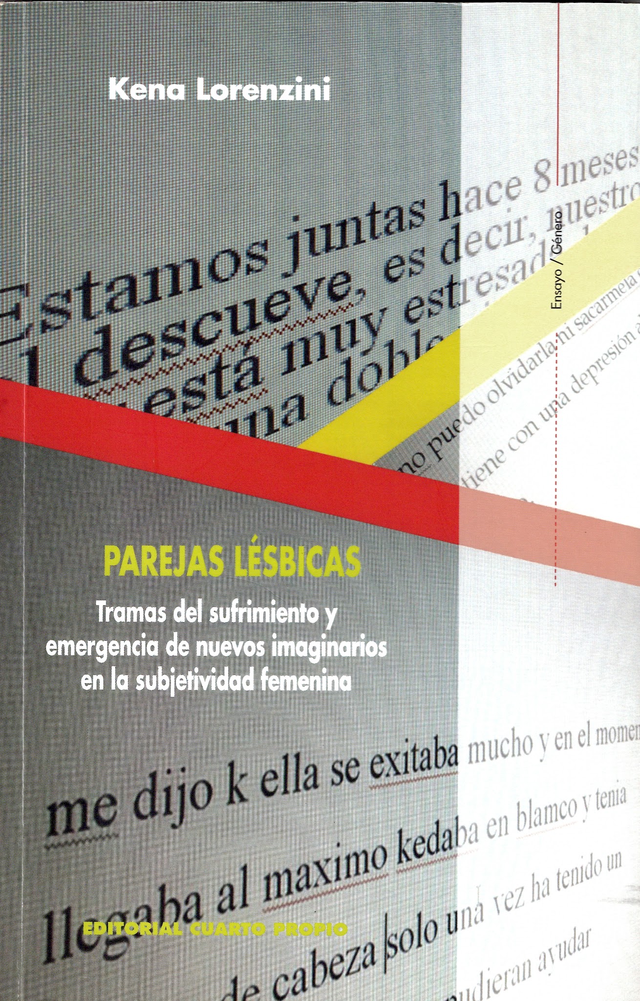 Portada de Parejas lésbicas: tramas del sufrimiento y emergencia de nuevos imaginarios en la subjetividad femenina