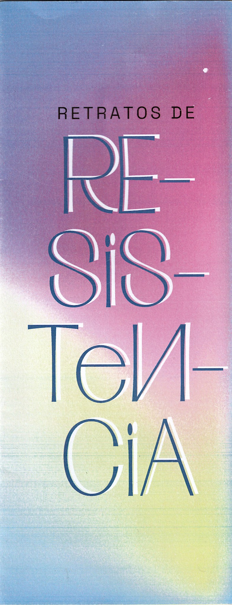Portada de Retratos de Resistencia