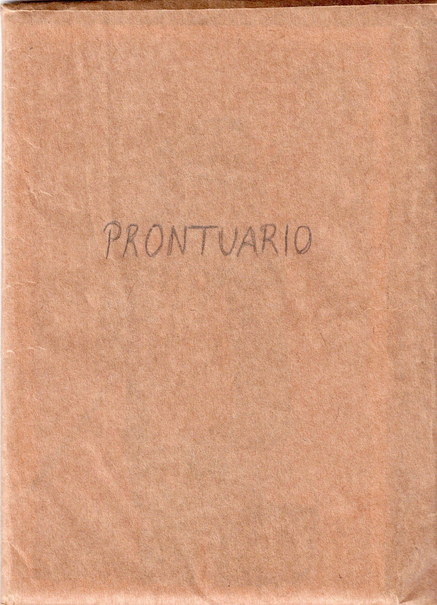 Portada de [sobre] PRONTUARIO