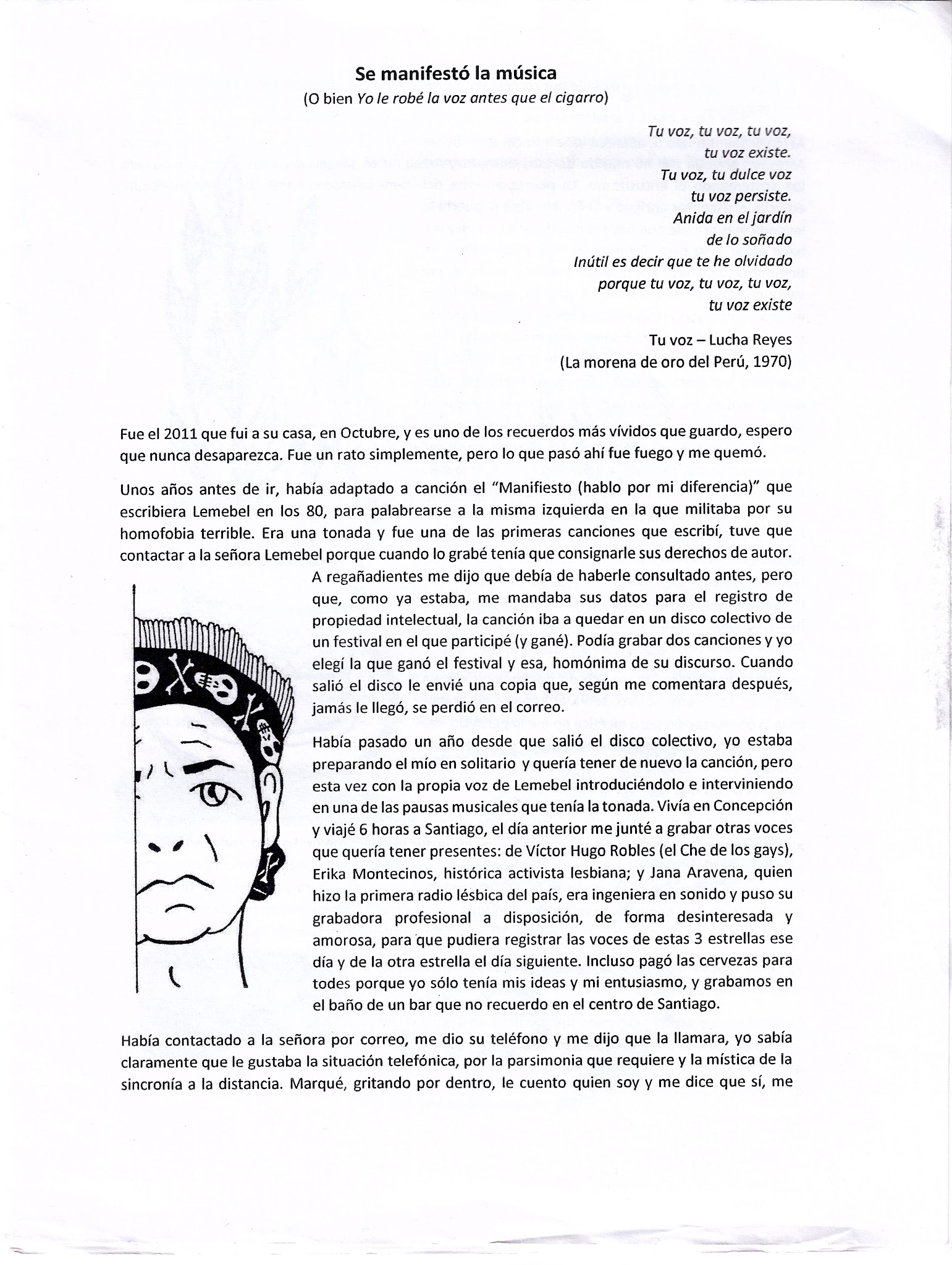 Portada de Se manisfestó la música