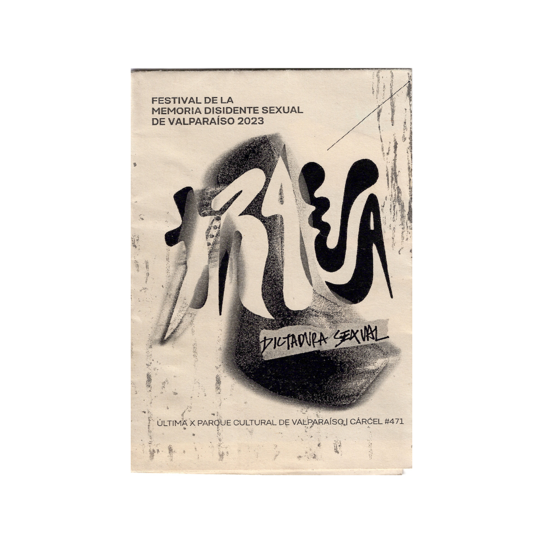 Portada de Trava. Festival de la memoria disidente sexual de valparaíso. Dictadura sexual