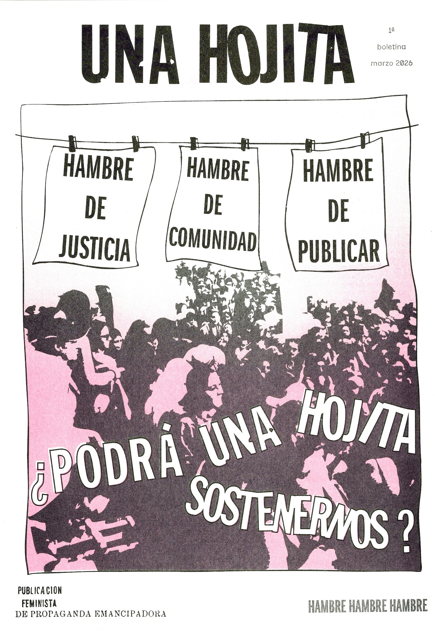 Portada de UNA HOJITA