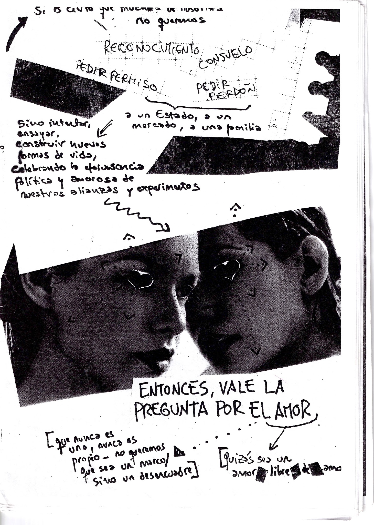 Portada de Sin titulo [Fanzine de collage tipo fotocopiado]