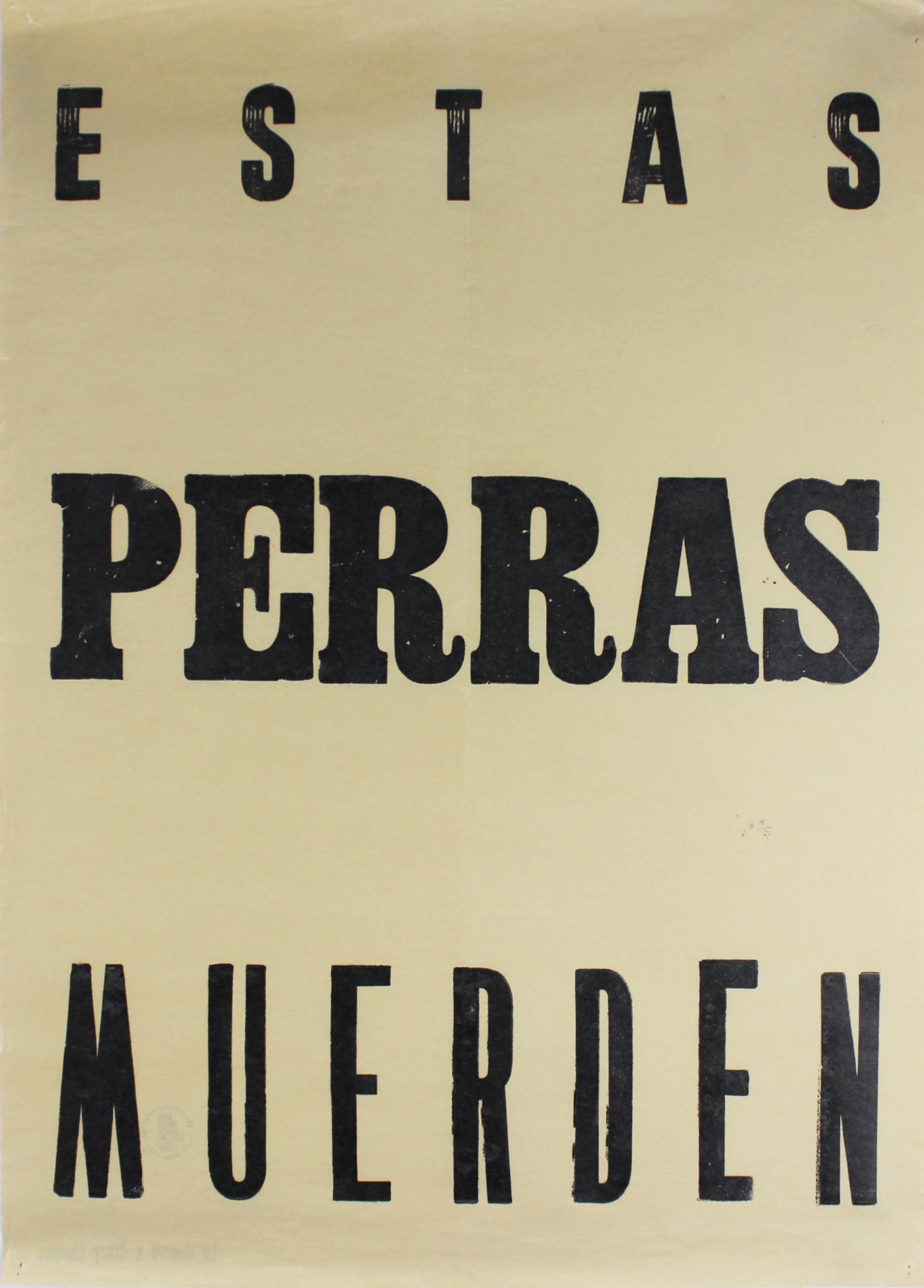 Portada de ESTAS PERRAS MUERDEN