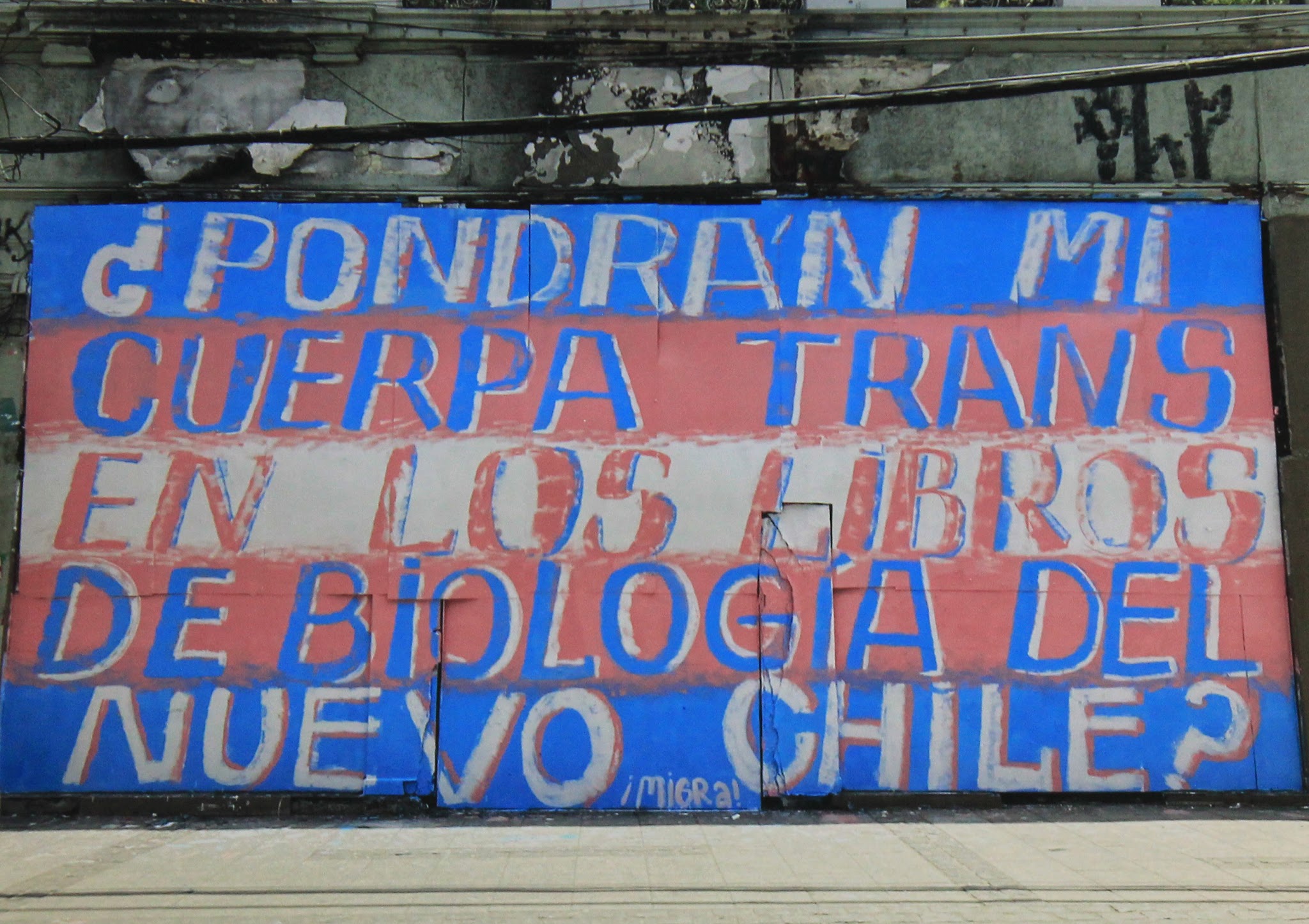 Portada de ¿PONDRÁN MI CUERPA TRANS EN LOS LIBROS DE BIOLOGÍA DEL NUEVO CHILE?