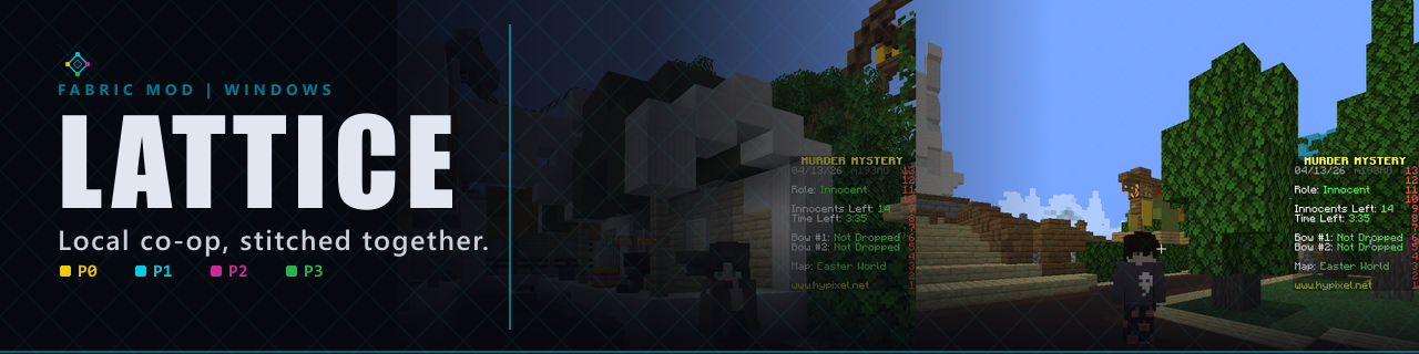 Lattice - local couch co-op for Minecraft