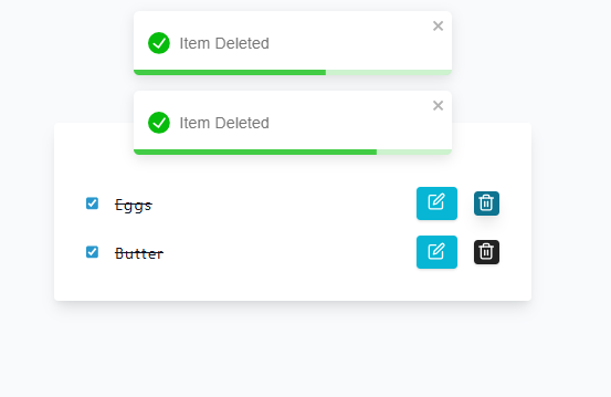 Grocery List Output with Edit