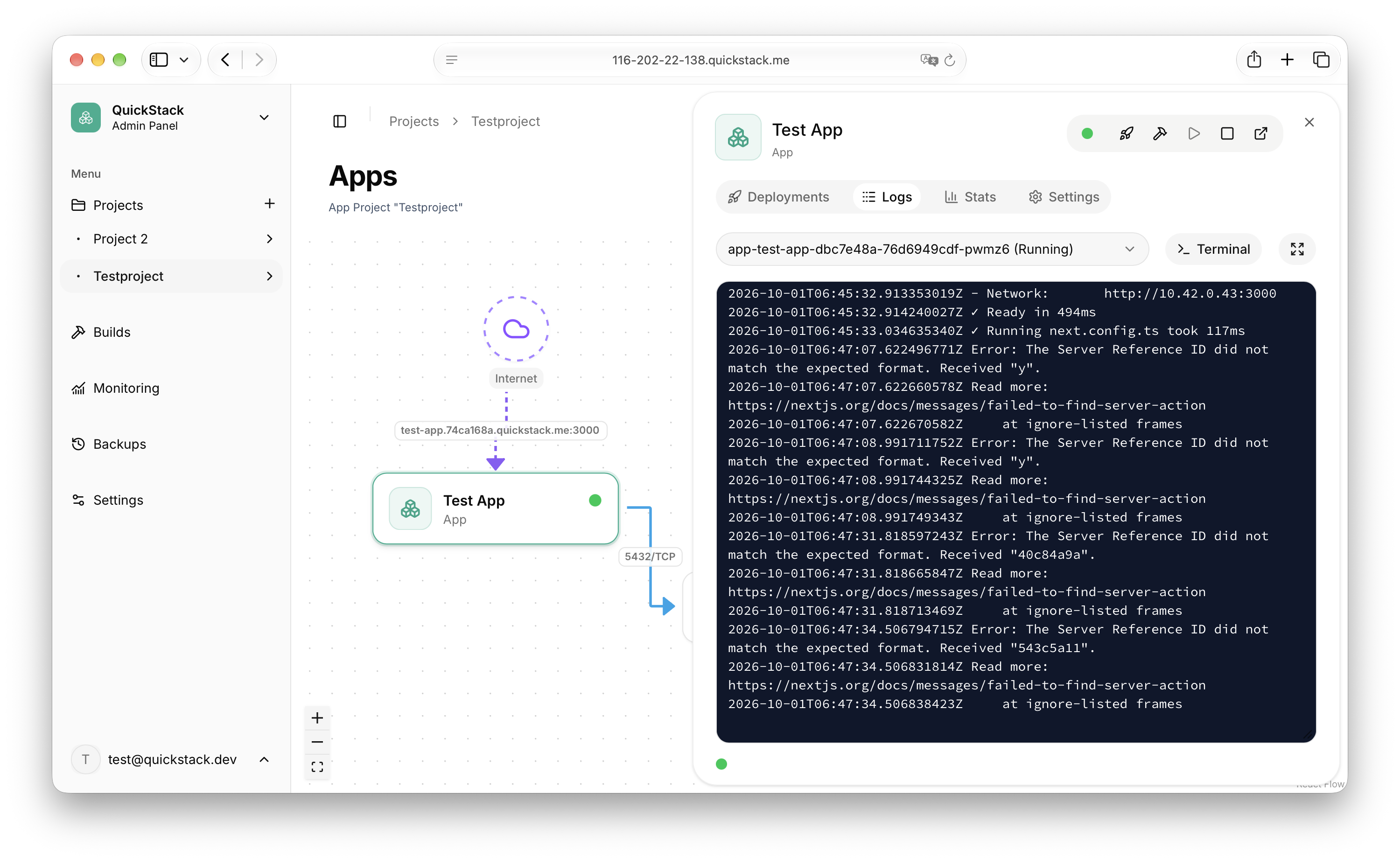 QuickStack Project Canva